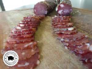 salame artesanal feito na geladeira