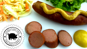 salsicha frankfurter sausage hot dog homemade charcuterie charcutaria